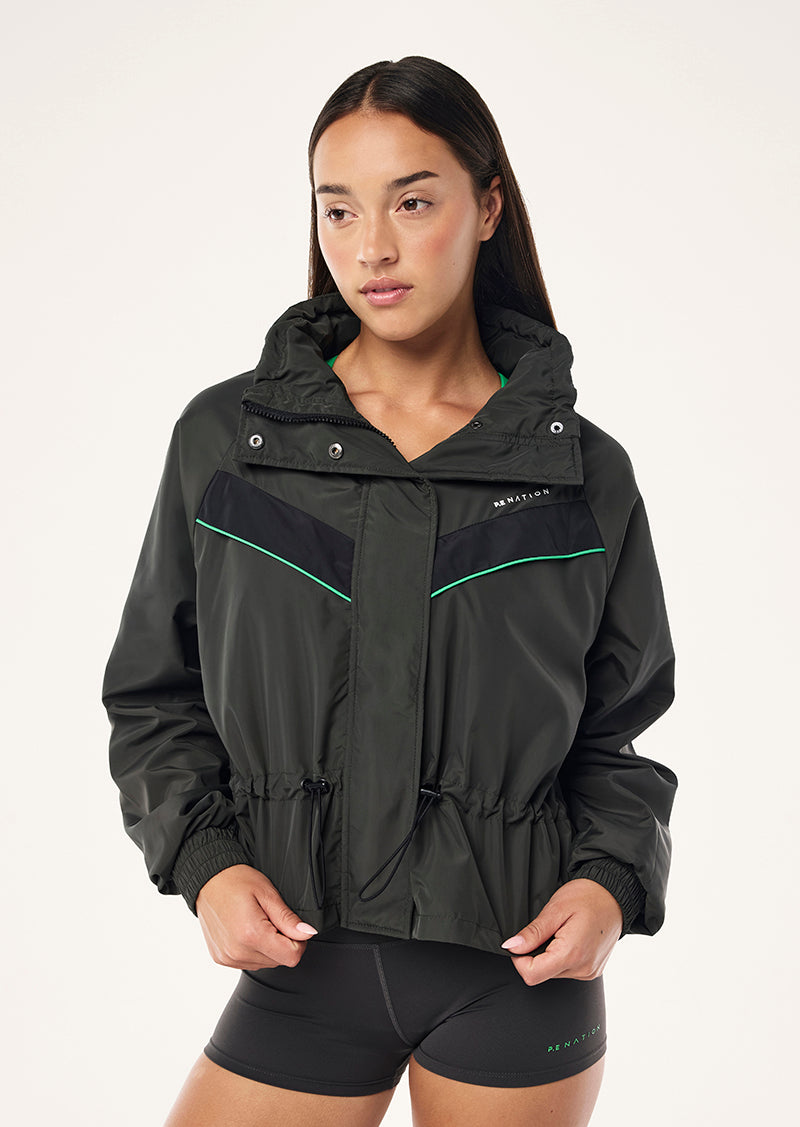 Shelter Jacket | Caviar | P.E Nation
