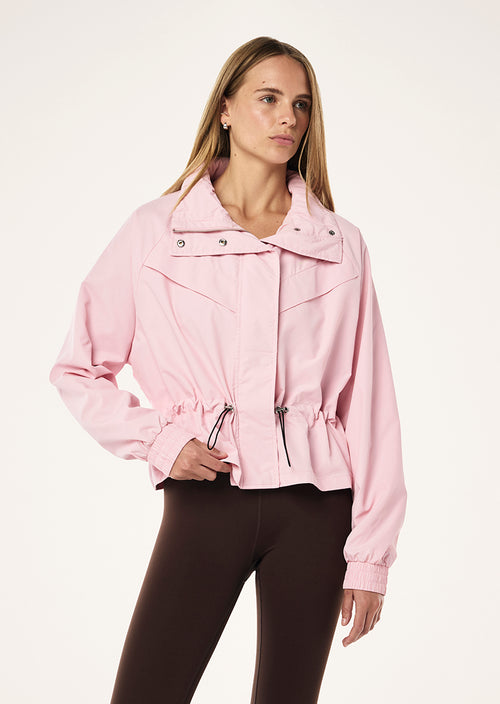 SHELTER JACKET IN CHALK PINK BY P.E NATION