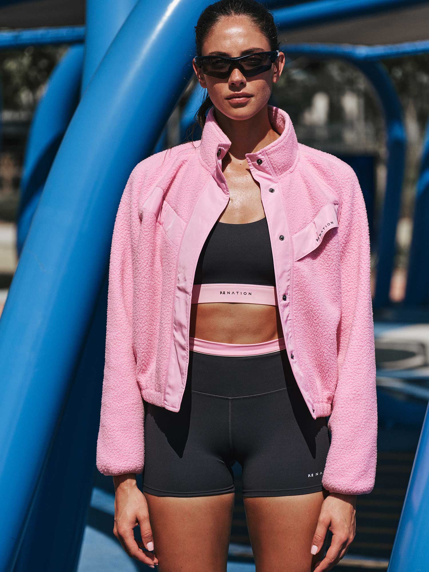 Shelter Sherpa Jacket | Prism Pink | P.E Nation