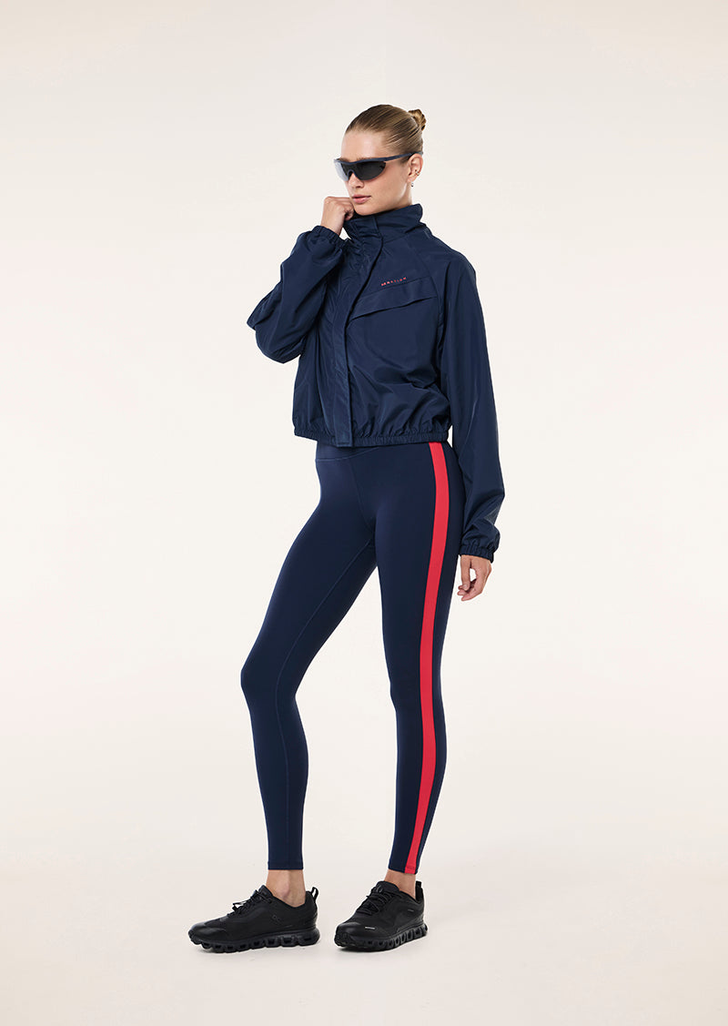 SHIELD JACKET IN DARK NAVY BY P.E NATION, WOMEN'S ATHLEISURE WIND JACKETS