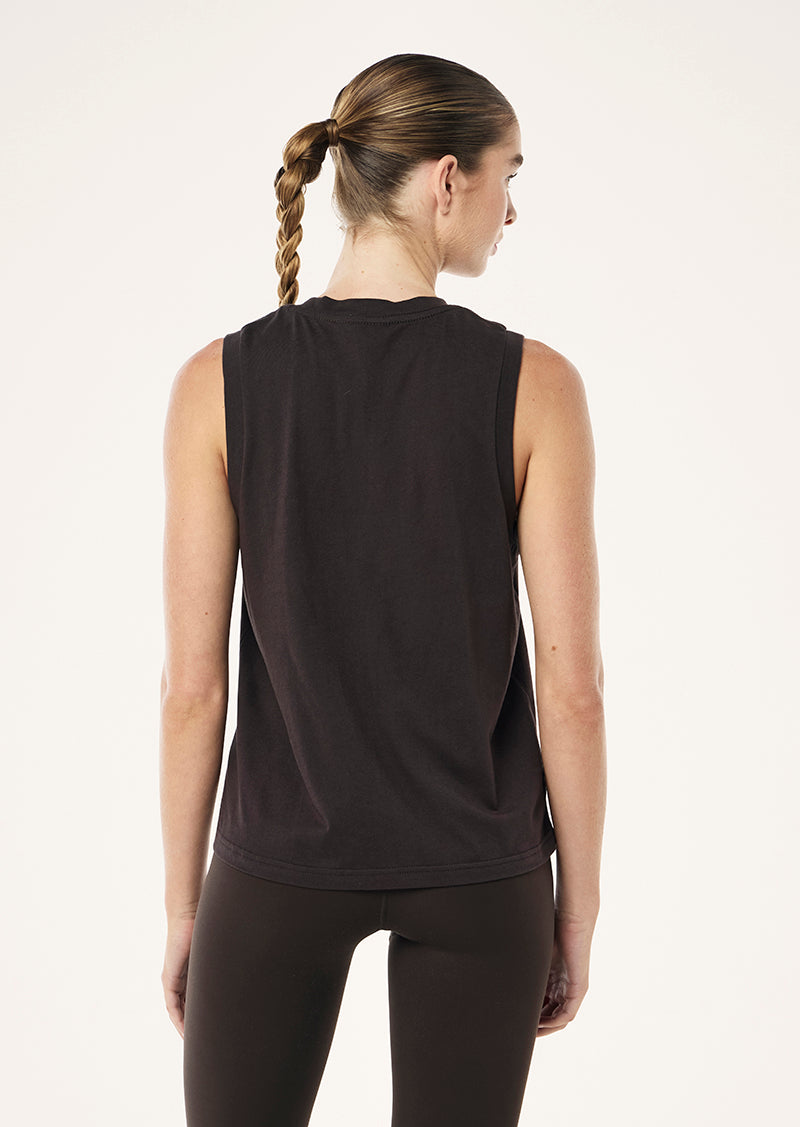 SHUFFLE TANK IN LICORICE