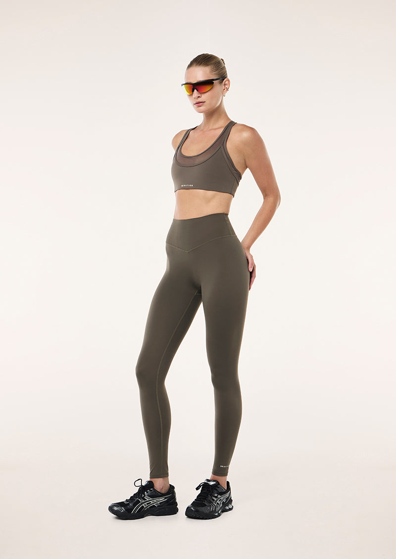 SIGNATURE FULL LENGTH LEGGING IN MAJOR BROWN