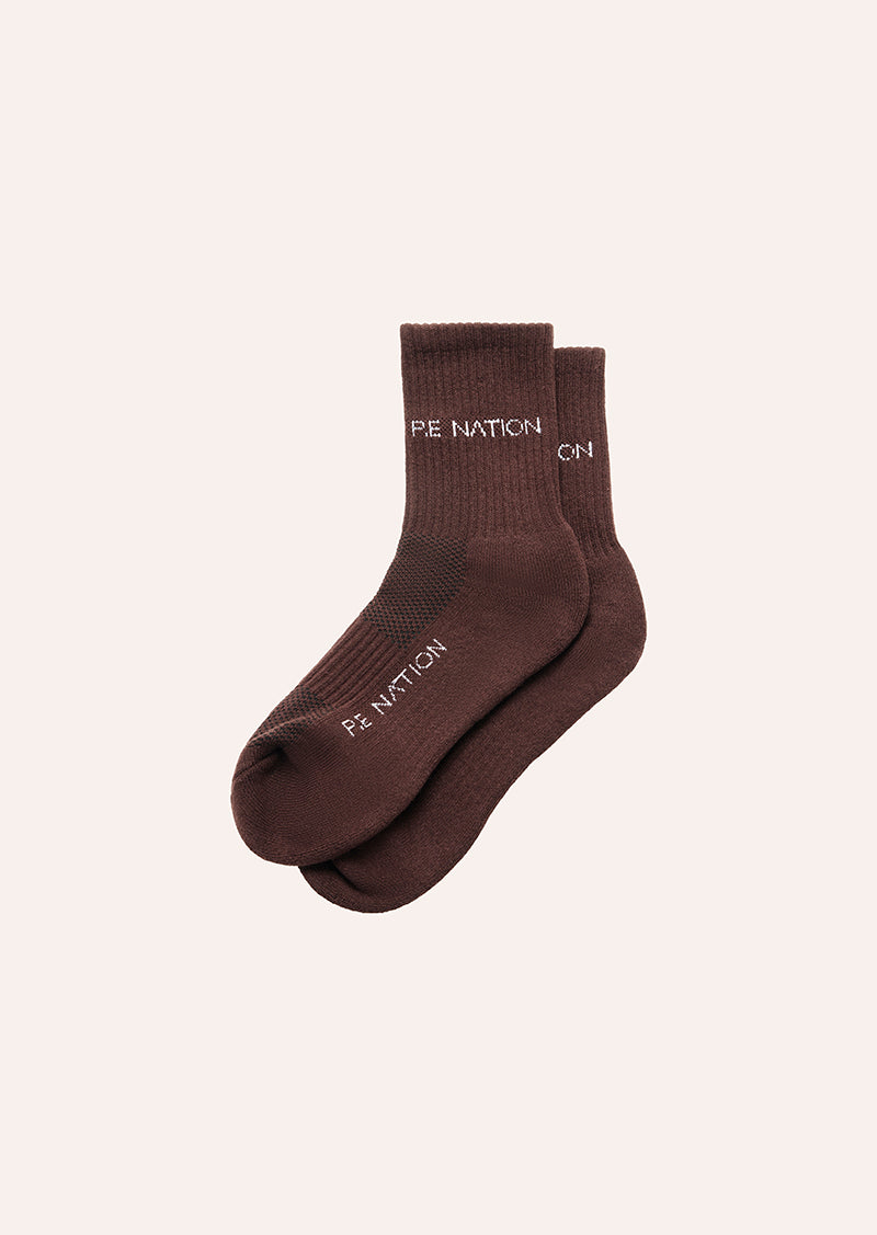 SIGNATURE SOCK IN MAHOGANY