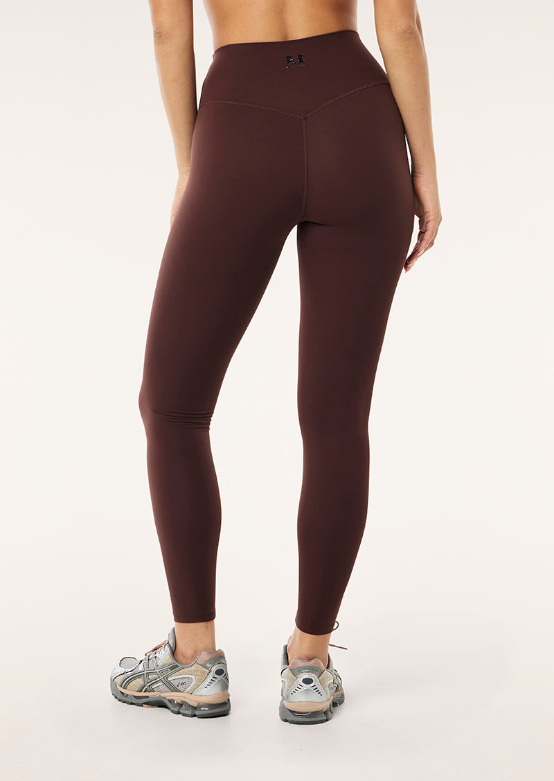 SIGNATURE FULL LENGTH LEGGING IN MAHOGANY BY P.E NATION WOMENS ATHLEISURE FULL LENGTH LEGGING