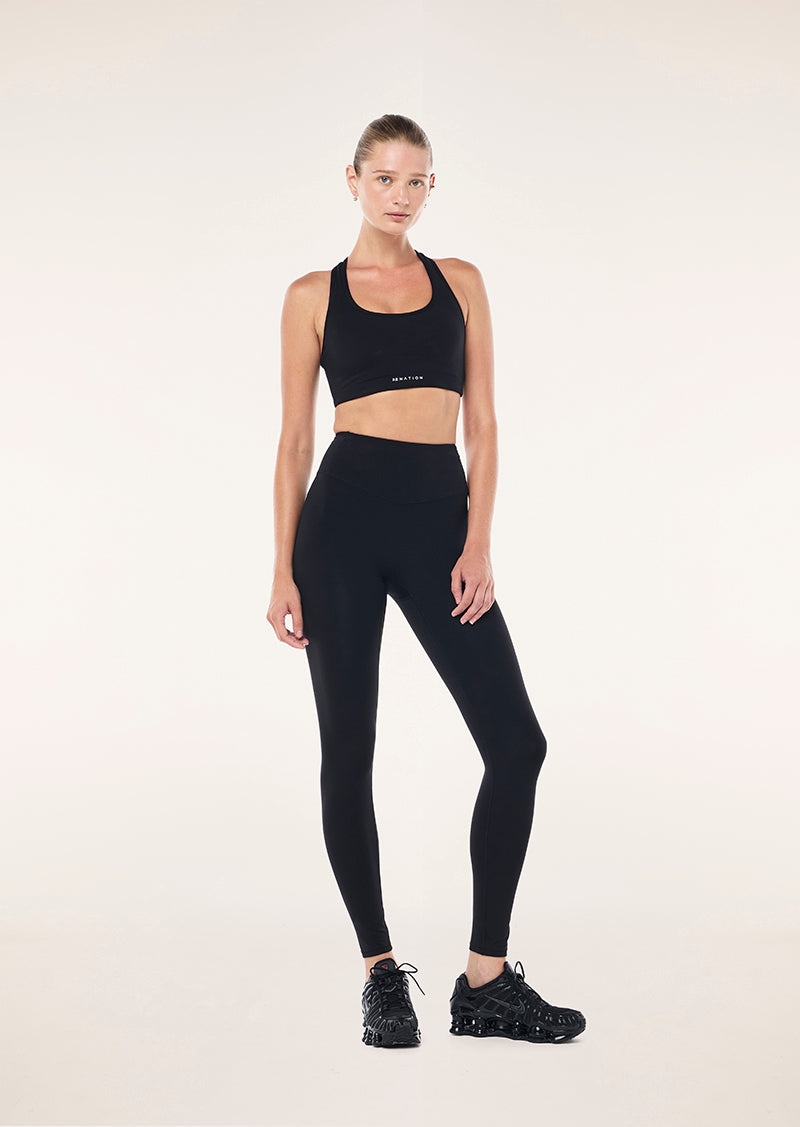 SIGNATURE POCKET FULL LENGTH LEGGING IN BLACK BY P.E NATION