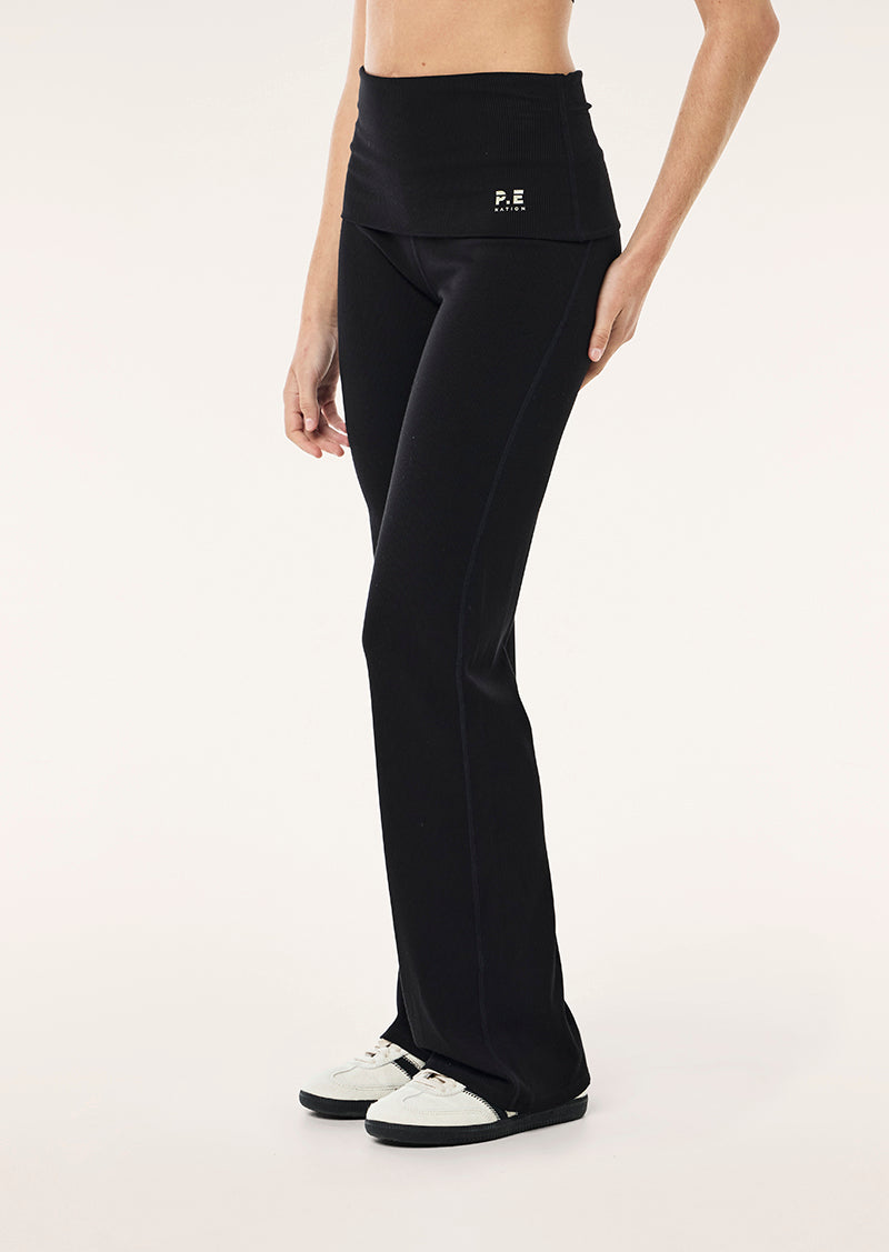 SOCIAL CLUB LEGGING IN BLACK BY P.E NATION WOMENS ATHLEISURE LEGGING