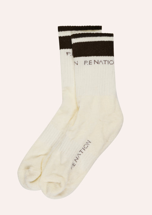 HOMAGE SOCK IN WHISPER WHITE & TARMRAC