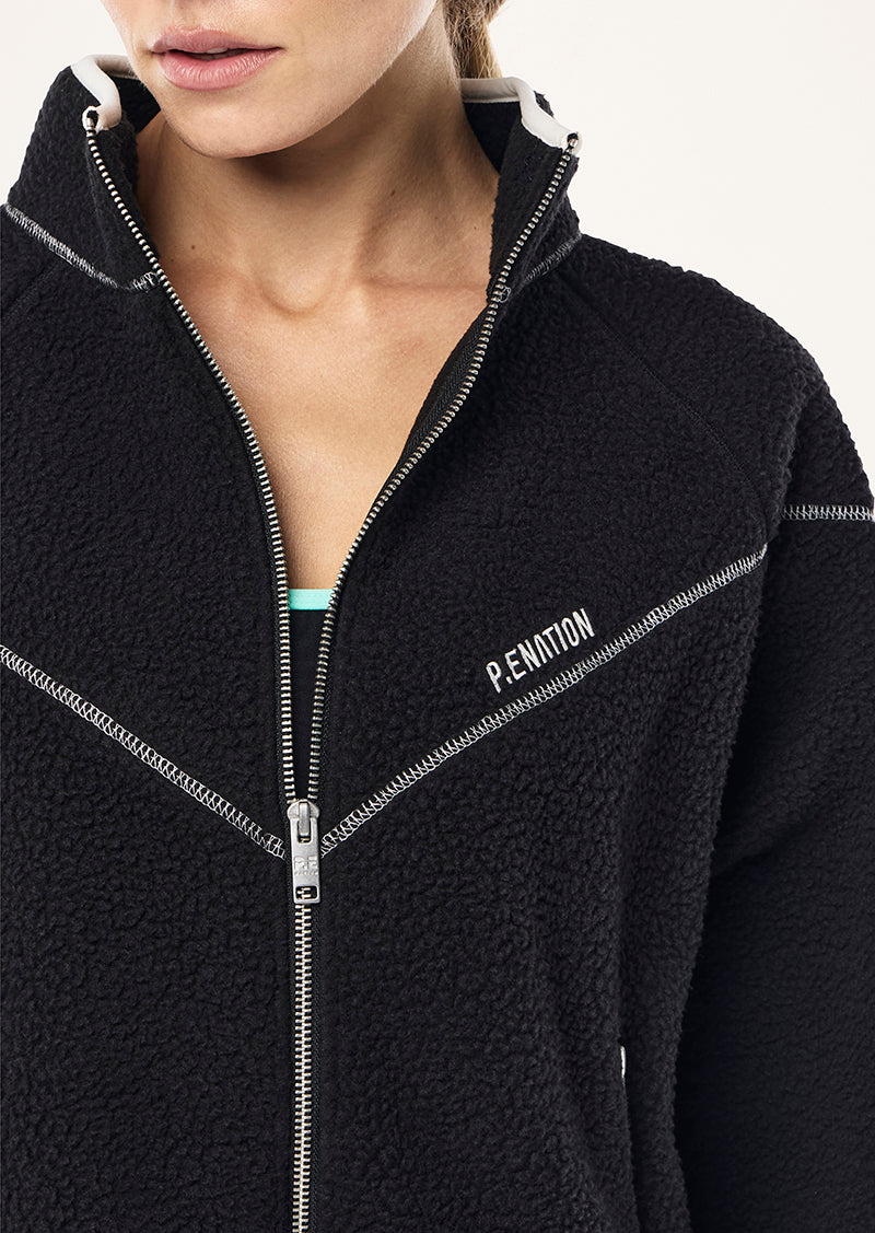 SOUNDTRACK SHERPA JACKET IN BLACK