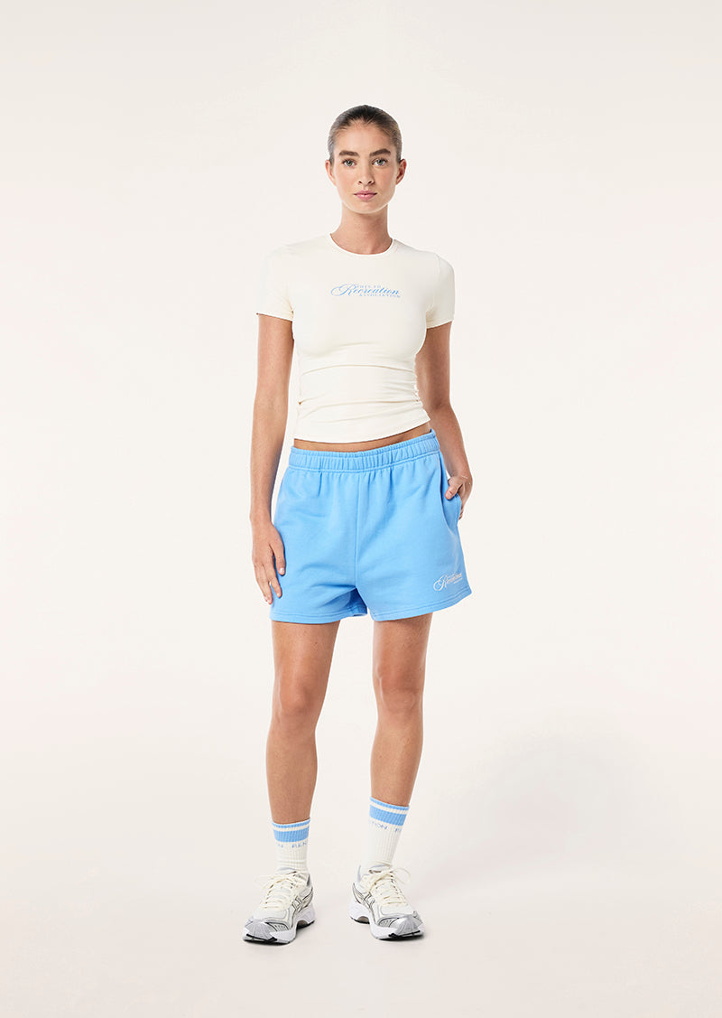 SPORT CLUB SHORT SLEEVE TEE IN WHISPER WHITE
