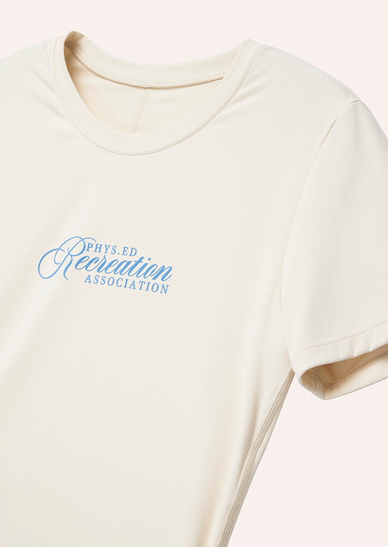 SPORT CLUB SHORT SLEEVE TEE IN WHISPER WHITE