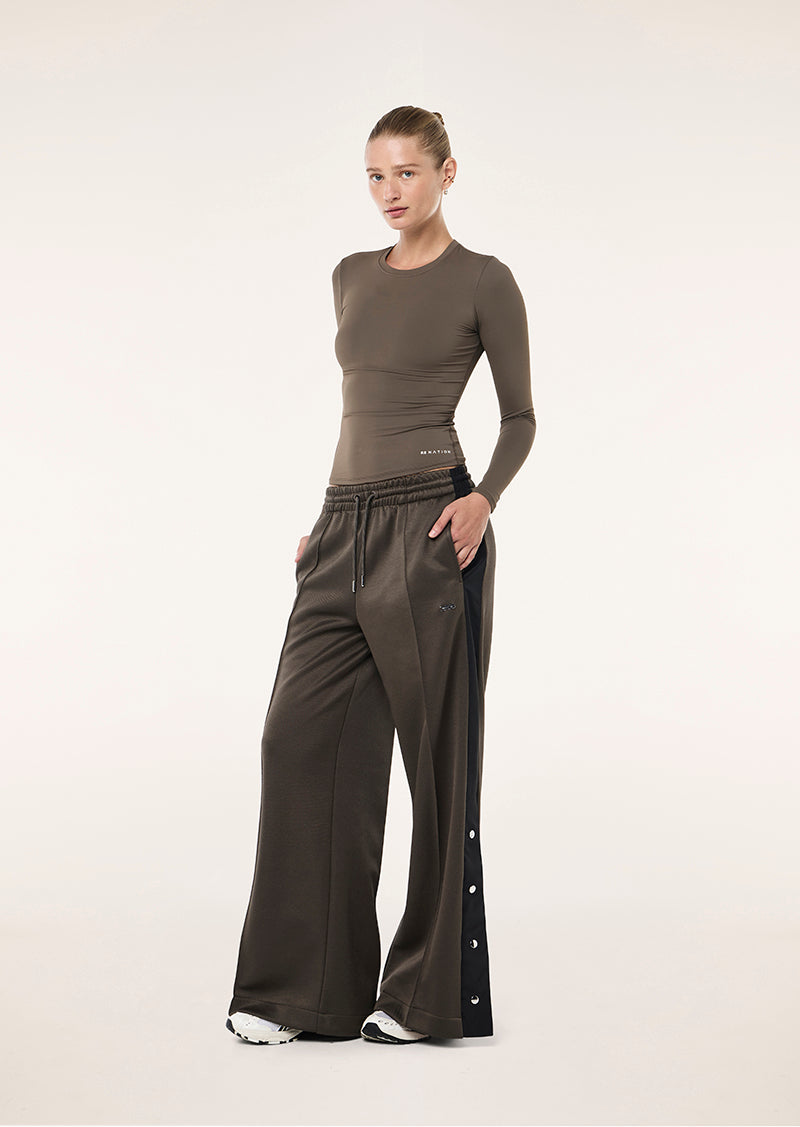 STAPLE TRACKPANT IN MAJOR BROWN BY P.E NATION