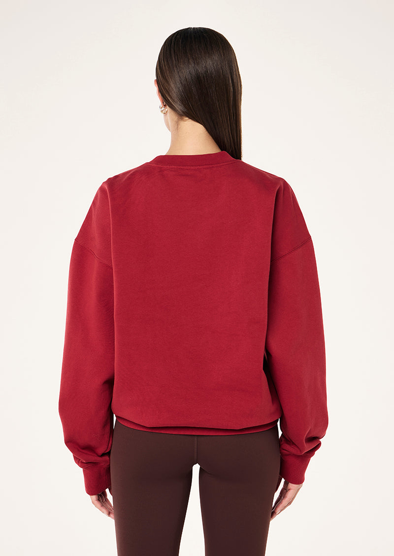 Strike Sweat in Cherry by P.E Nation, Women's Athleisure Sweats