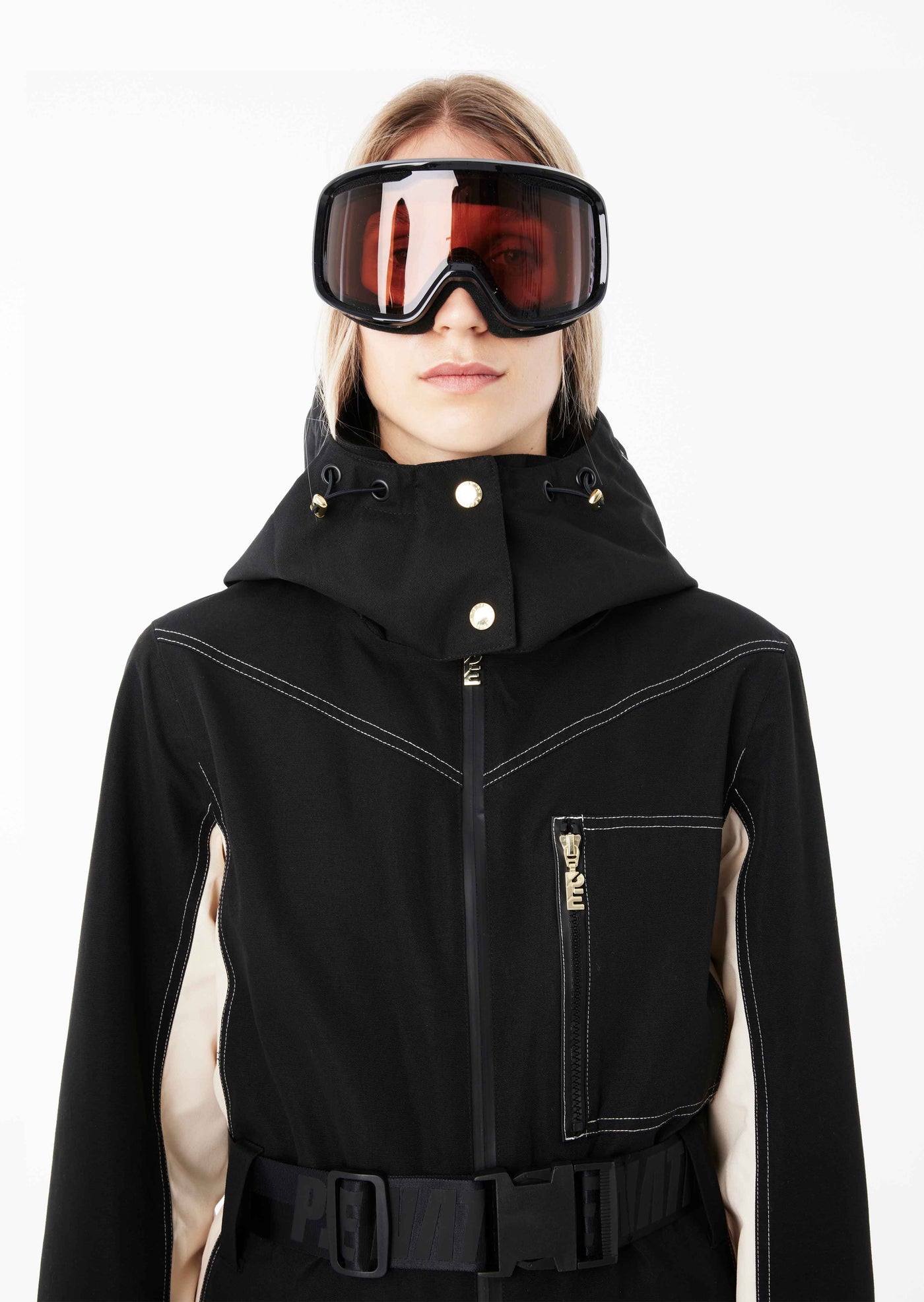 SUMMIT SNOW BOILER SUIT IN BLACK