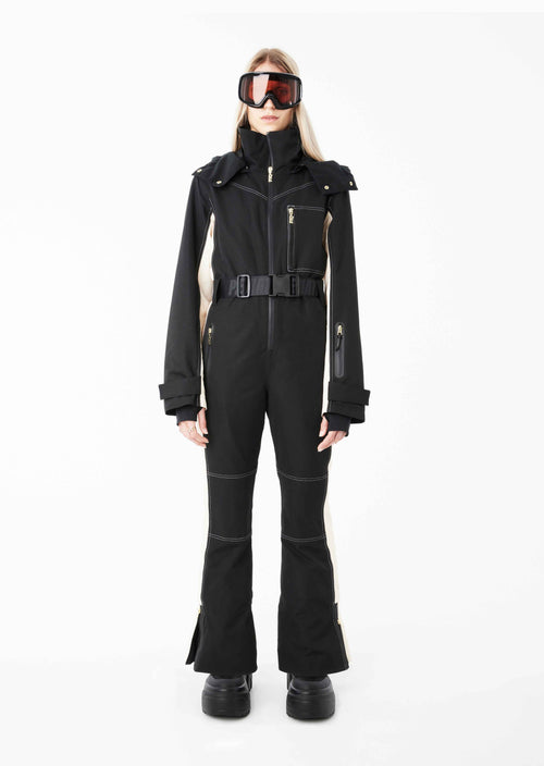 SUMMIT SNOW BOILER SUIT IN BLACK