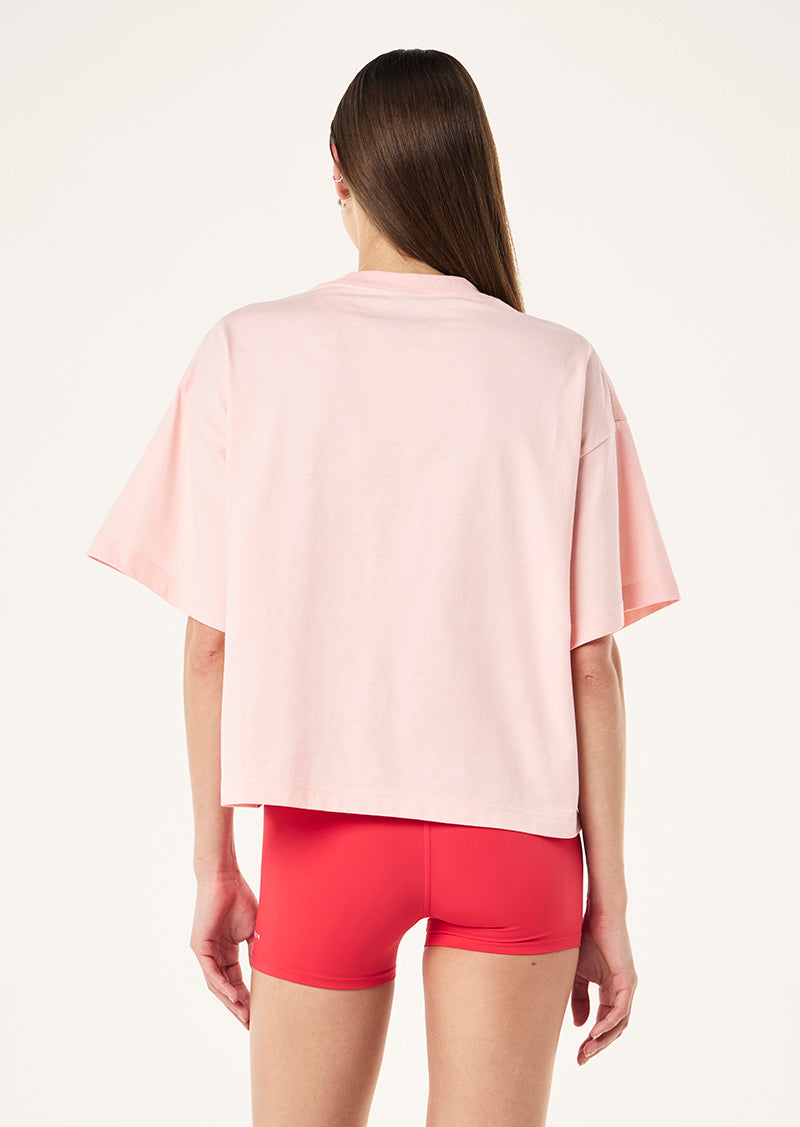 SUPERFINE TEE IN PETAL BY P.E NATION WOMENS GRAPHIC TEE PINK
