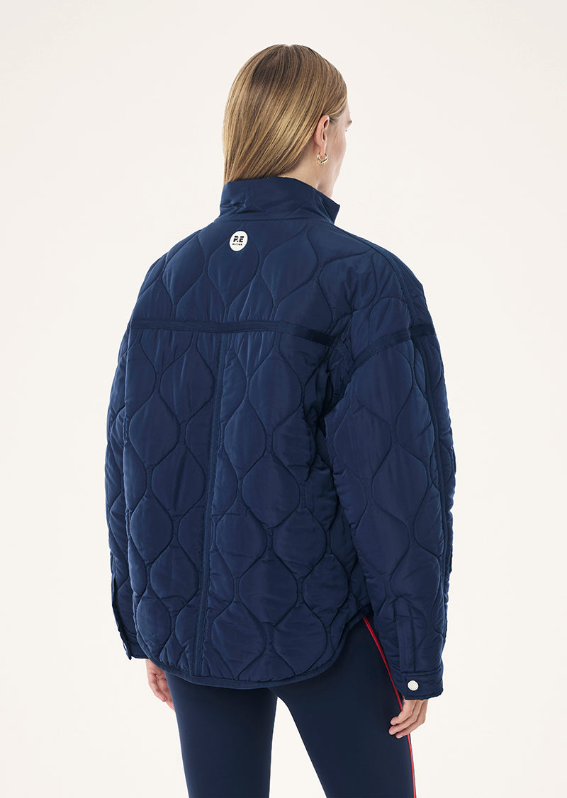 Surge Quilt Jacket | Dark Navy | P.E Nation