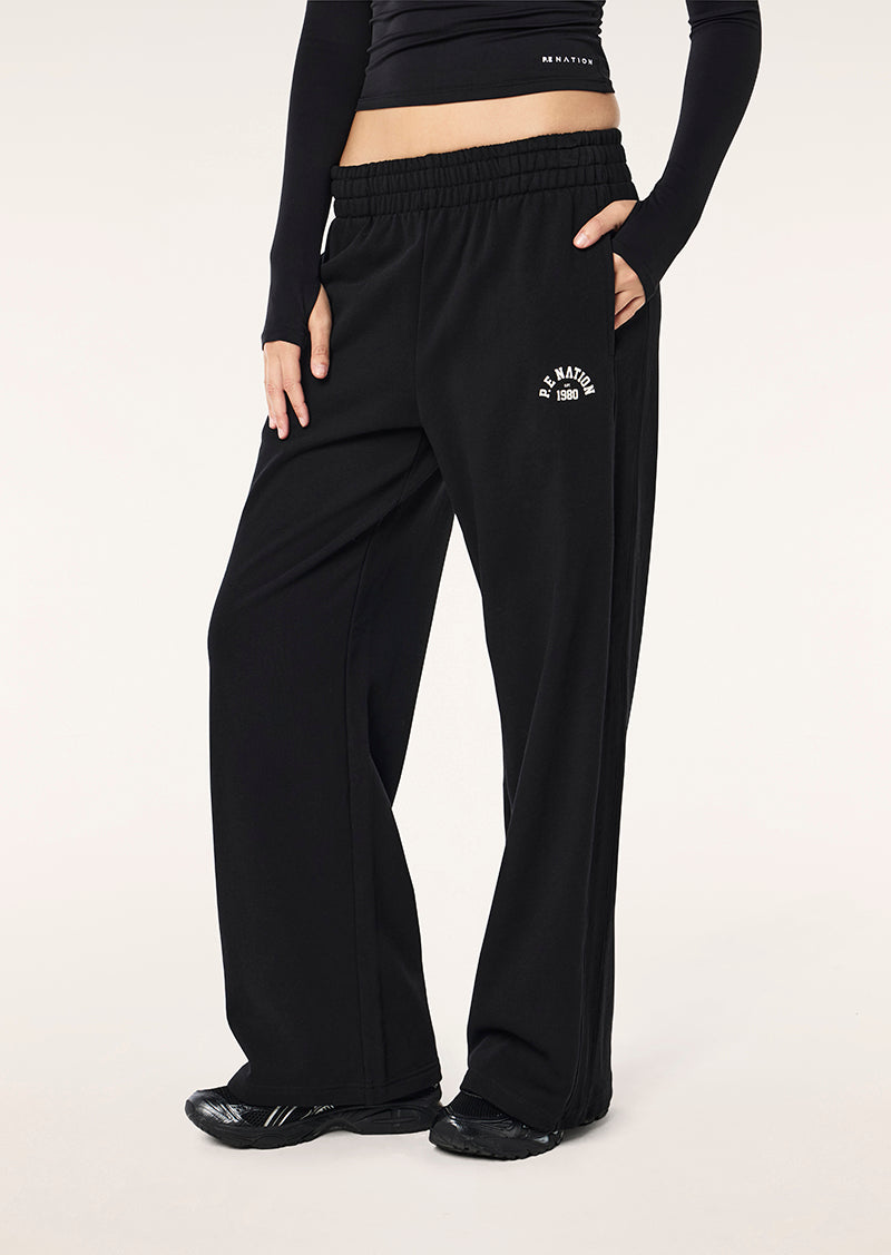 Swerve Trackpant in Black by P.E Nation, Womens Athleisure Trackpants