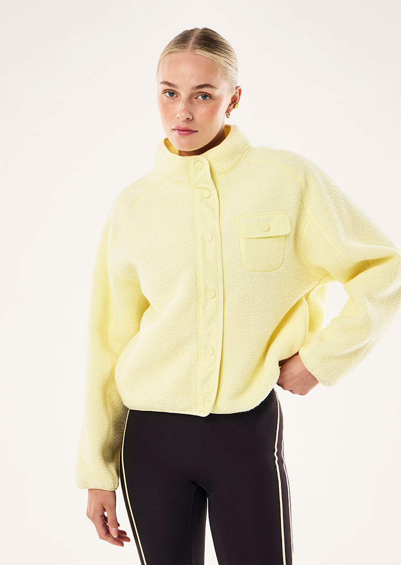 TAKEOVER JACKET IN SOFT YELLOW BY P.E NATION