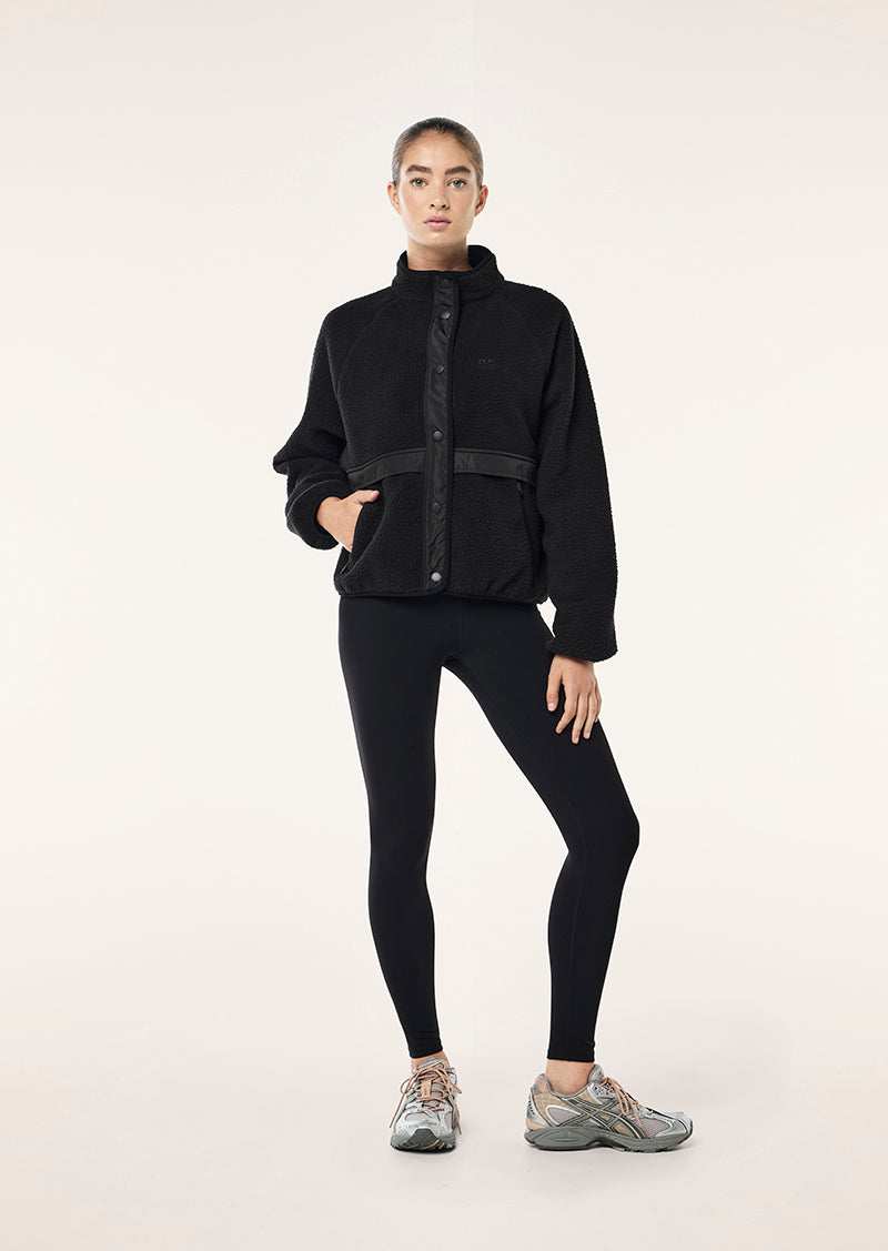 TECHNIQUE JACKET IN BLACK BY P.E NATION WOMENS ATHLEISURE JACKET