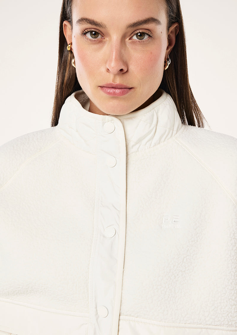 Technique Quilt Jacket | Whisper White | P.E Nation
