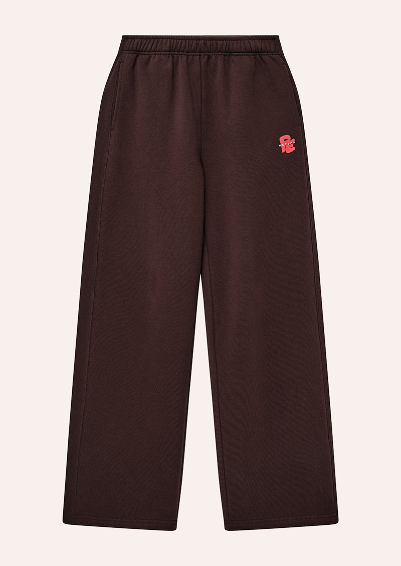 TIDAL TRACKPANT IN DARK PLUM BY P.E NATION, WOMEN'S ATHLEISURE TRACKPANTS