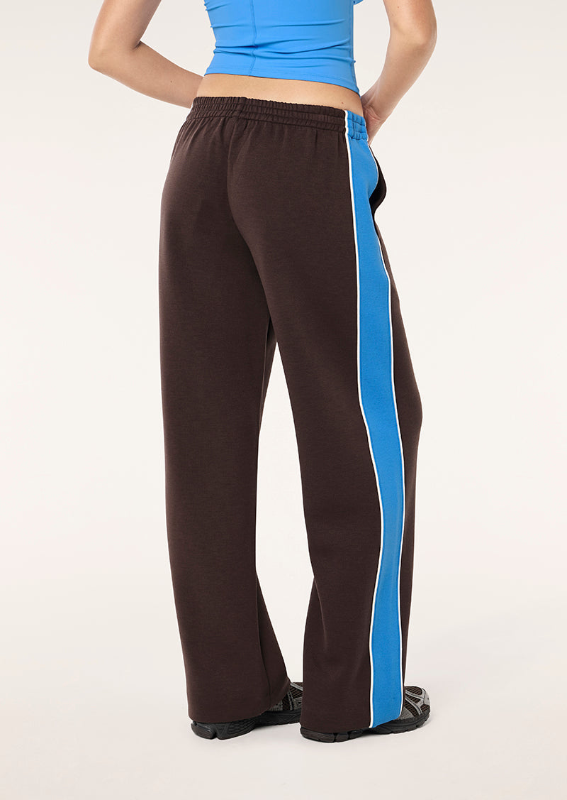 TRIUMPH PANT IN COFFEE & MARINA BY P.E NATION, WOMEN'S ATHLEISURE TRACKPANTS