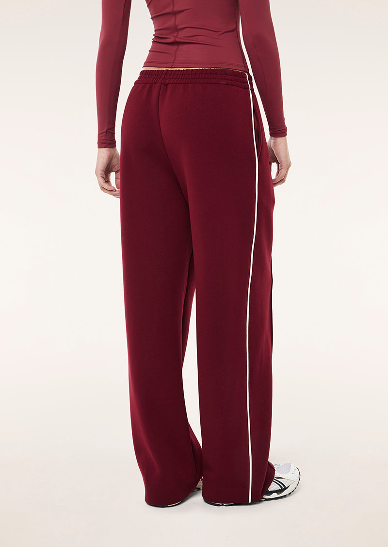 TRIUMPH PANT IN CABERNET BY P.E NATION, WOMEN'S ATHLEISURE TRACKPANTS