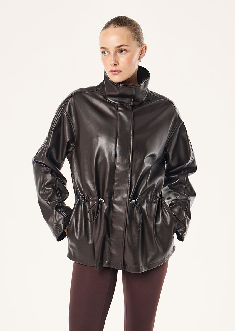 VECTOR JACKET IN DARK PLUM BY P.E NATION