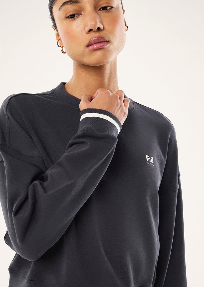 VITA SWEAT IN MARINE BLUE & WHISPER WHITE