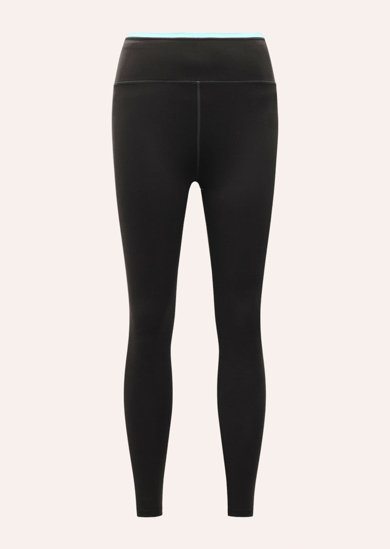 VITA FULL LENGTH LEGGING IN SMOKESTONE AND AQUA BY P.E NATION, WOMEN'S ATHLEISURE LEGGINGS