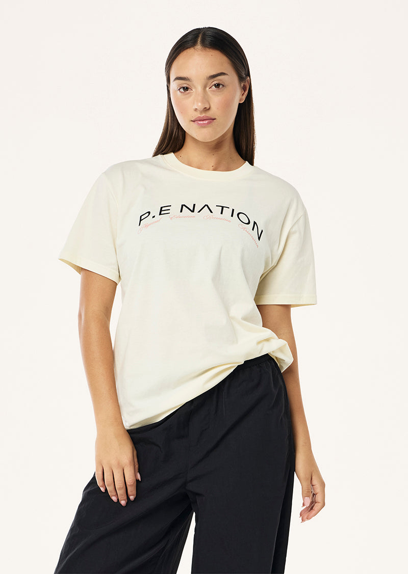 VOLUME TEE IN WHISPER WHITE BY P.E NATION
