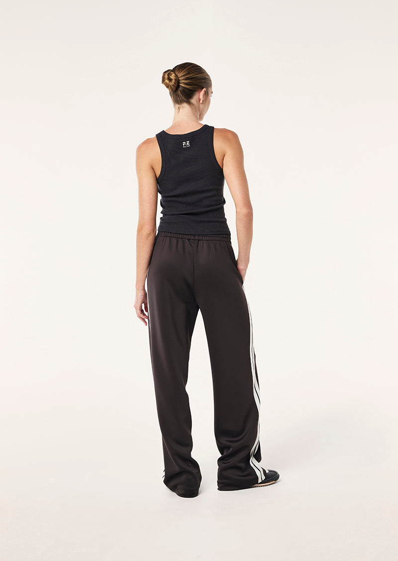 WEEKEND RIB TANK IN LICORICE