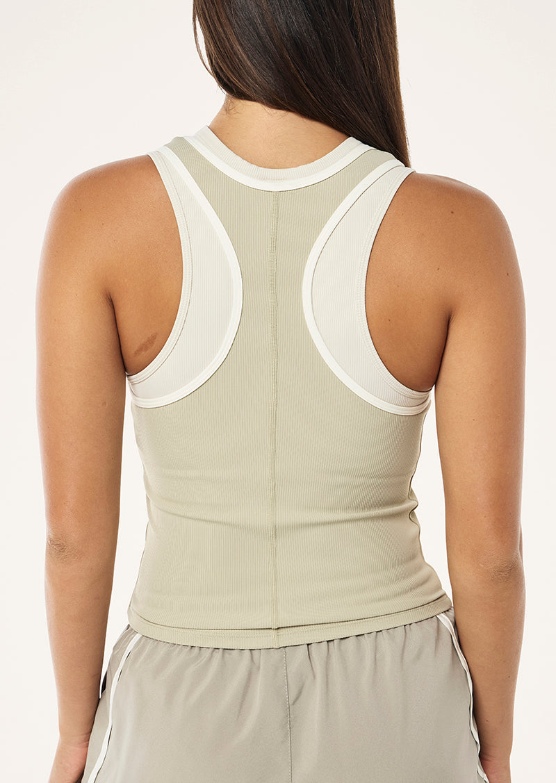 WESTWOOD TANK IN BISCUIT BY P.E NATION WOMENS ATHLEISURE TOP TANK
