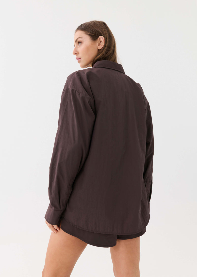 INTERVAL SHIRT IN COFFEE BEAN