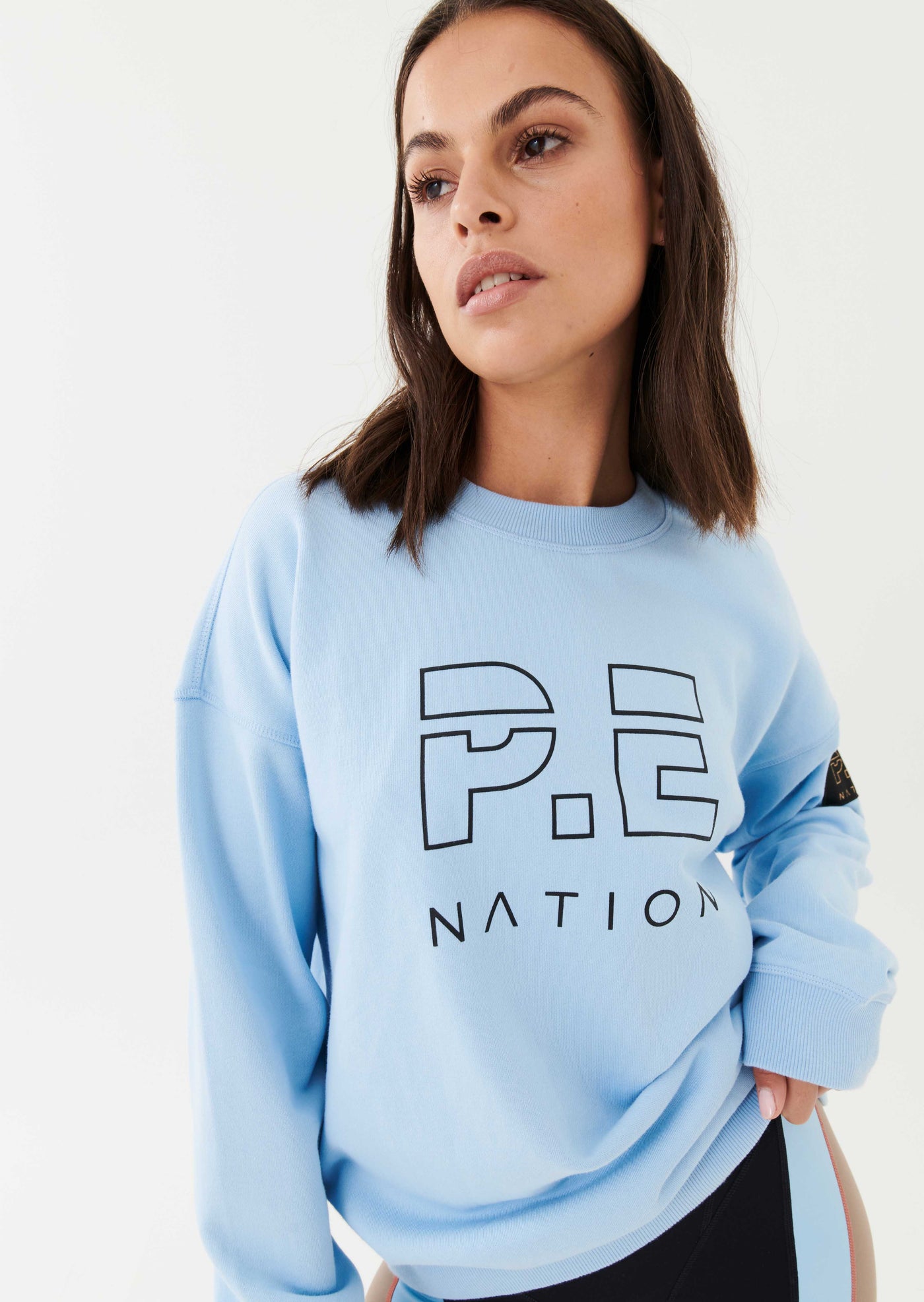 Pe nation heads up sweater white best sale