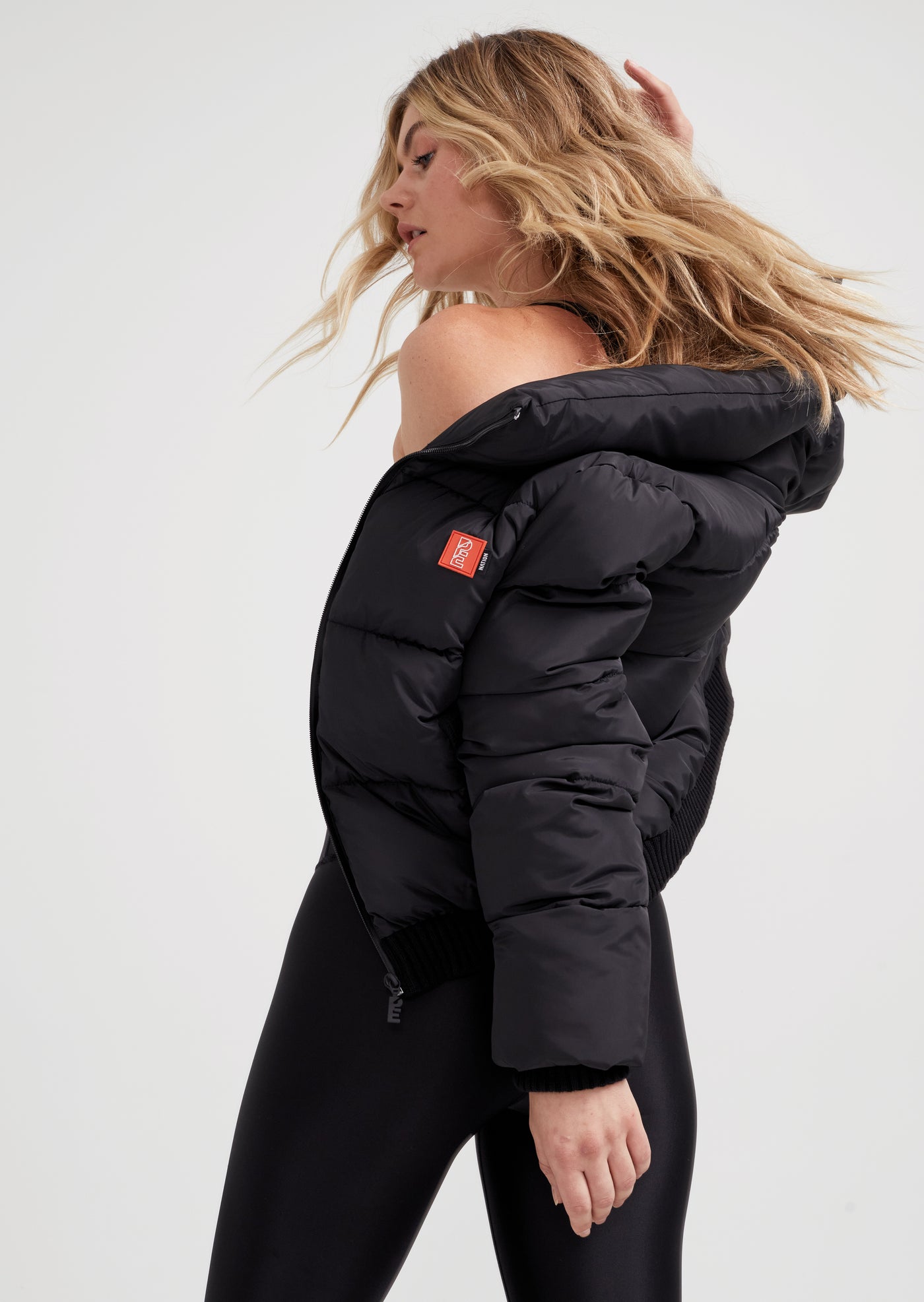 Pe nation black puffer jacket hotsell