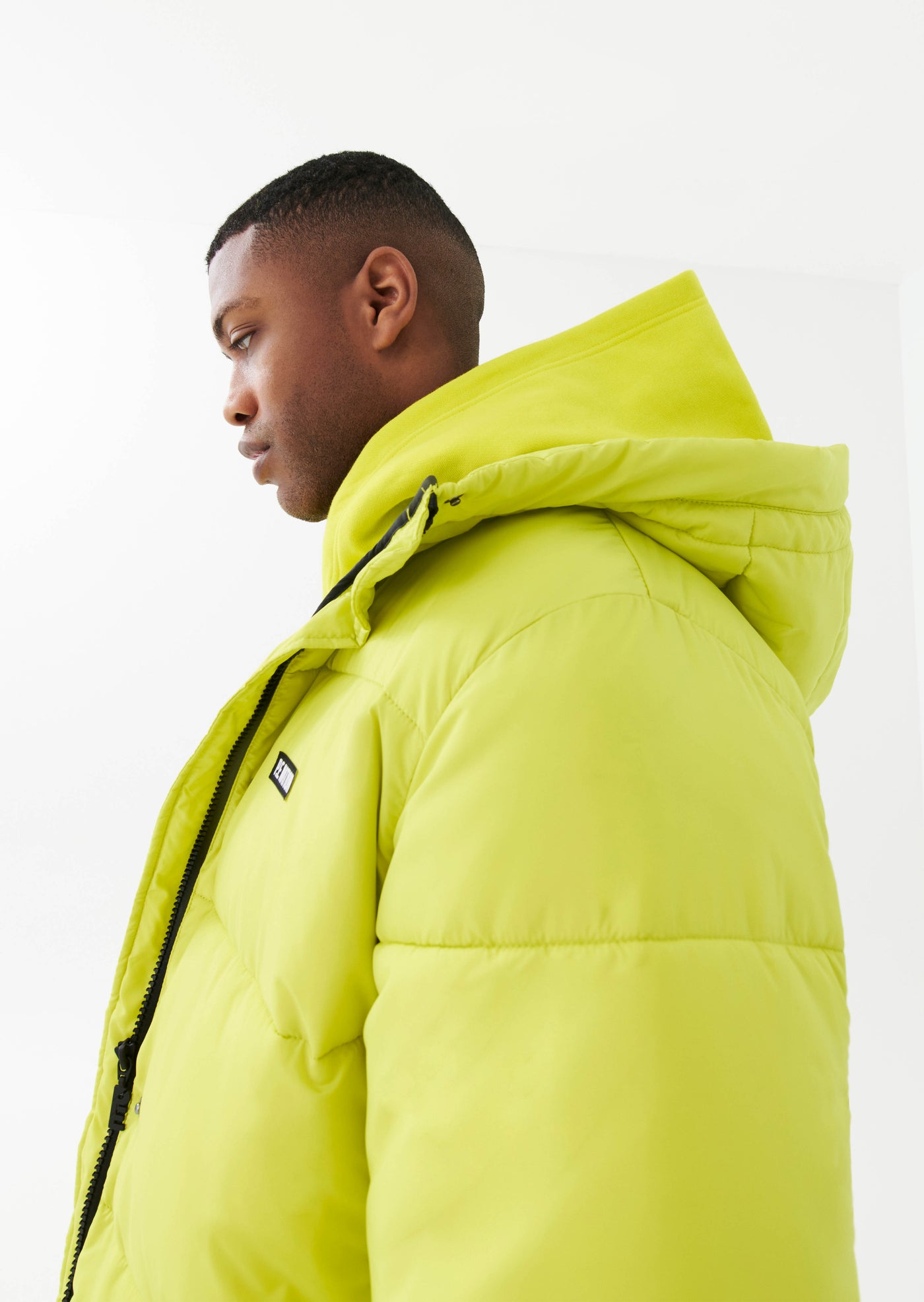 Puffer jacket mens yellow hot sale