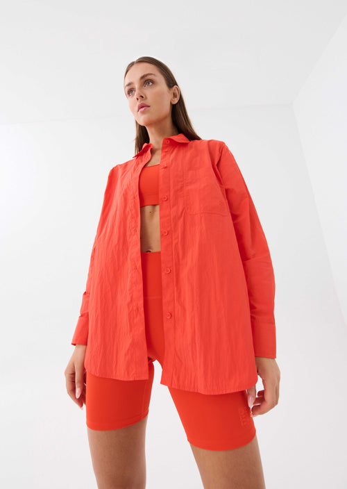 INTERVAL SHIRT IN CHERRY TOMATO