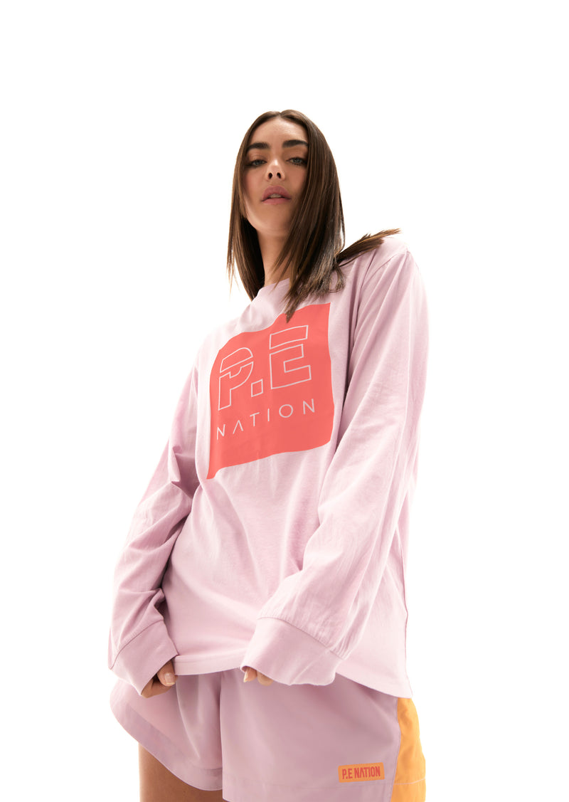 ARCADE LS TOP IN FRAGRANT LILAC