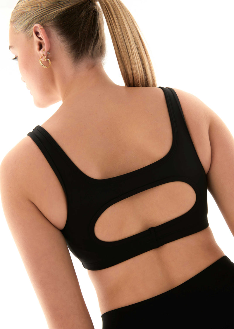 AMPLIFY SPORTS BRA IN BLACK