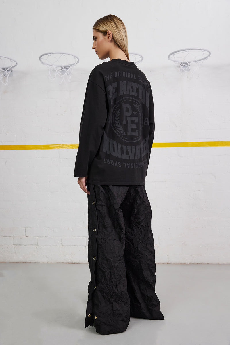 SIDEOUT LS TOP IN BLACK