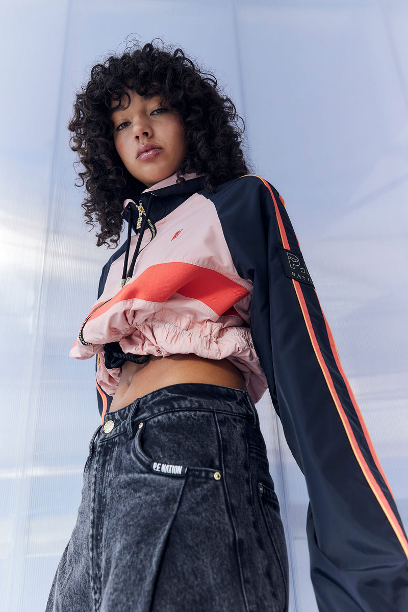 CROPPED MAN DOWN JACKET IN BLOSSOM