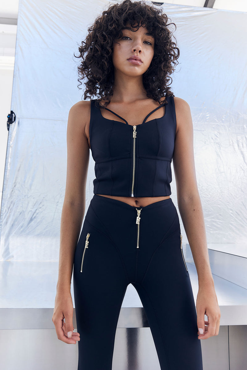 HERMOSA SPORTS BRA IN BLACK