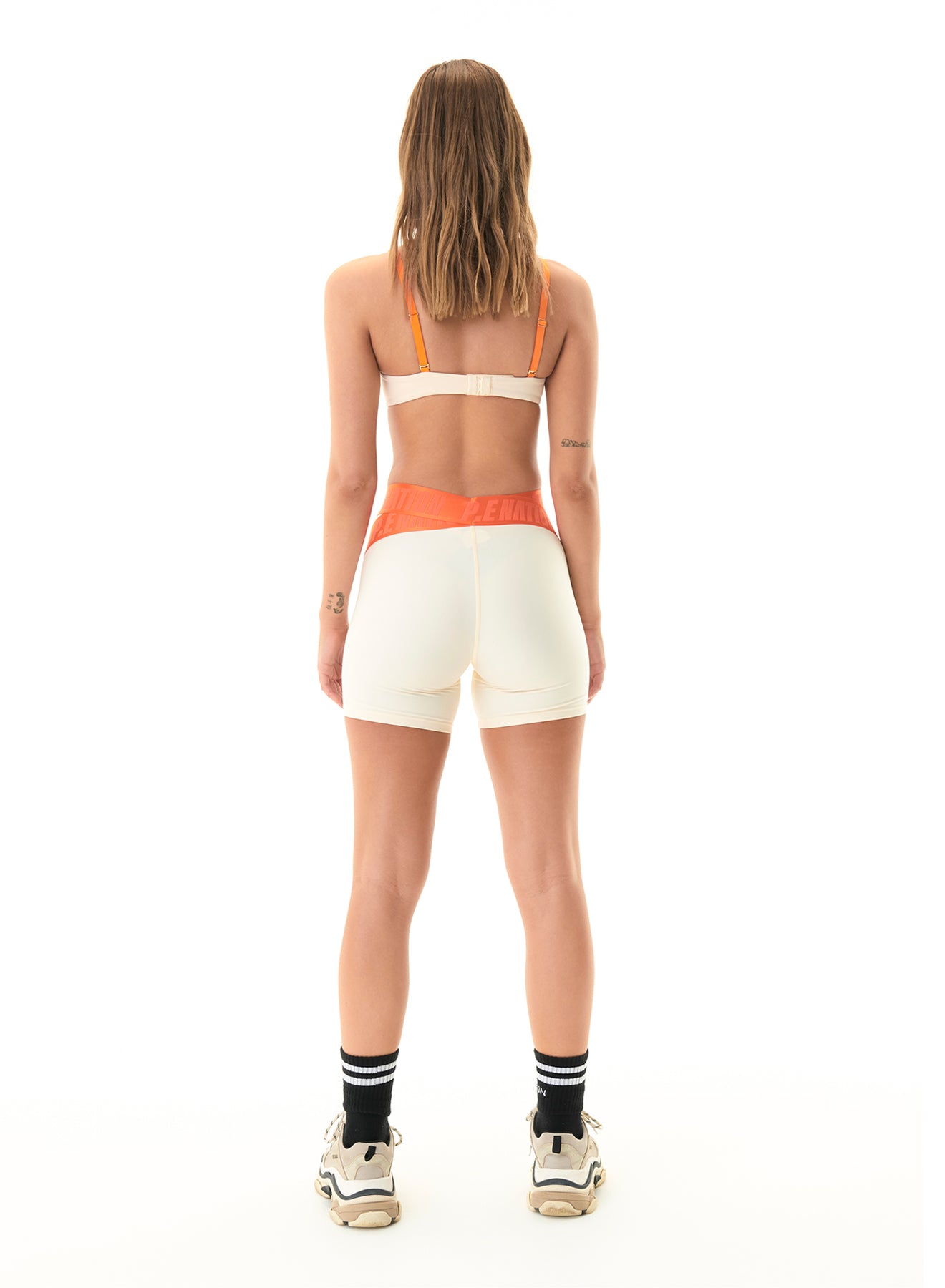 FAIRWAY SPORTS BRA IN PEARLED IVORY