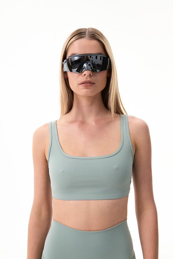 AMPLIFY SPORTS BRA IN ICEBERG GREEN