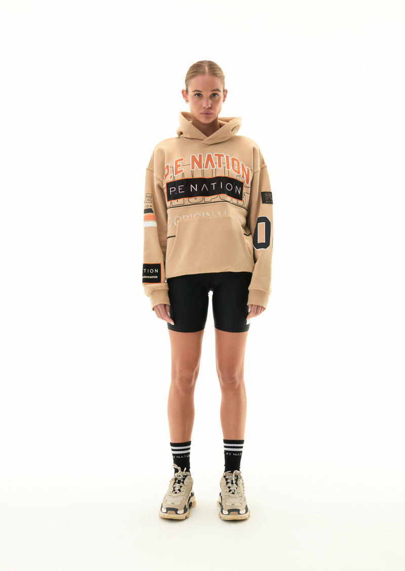 Defending Champion Hoodie | Beige | P.E Nation