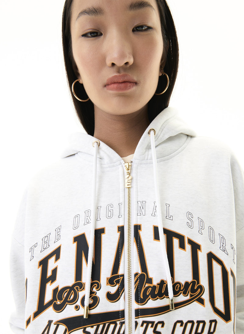 A-FRAME JACKET IN GREY MARLE