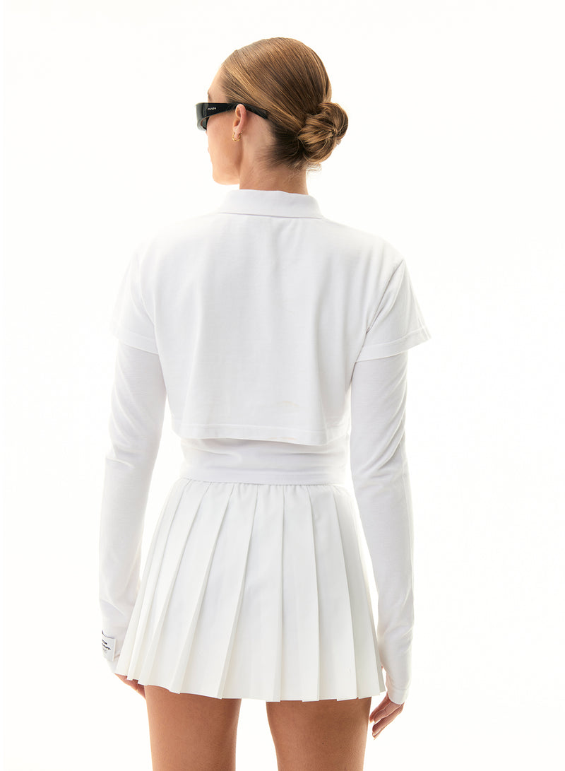VOLLEY LS TEE IN OPTIC WHITE