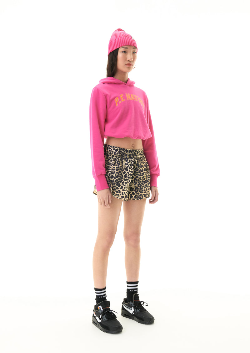 DEFENDING ZONE HOODIE IN PINK GLO