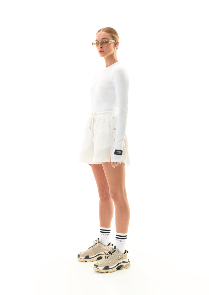 VOLLEY SHORT IN OPTIC WHITE